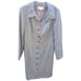 Saks Fifth Avenue Folio Collection 100% Wool Gray Button-Down Coat Elegant 10