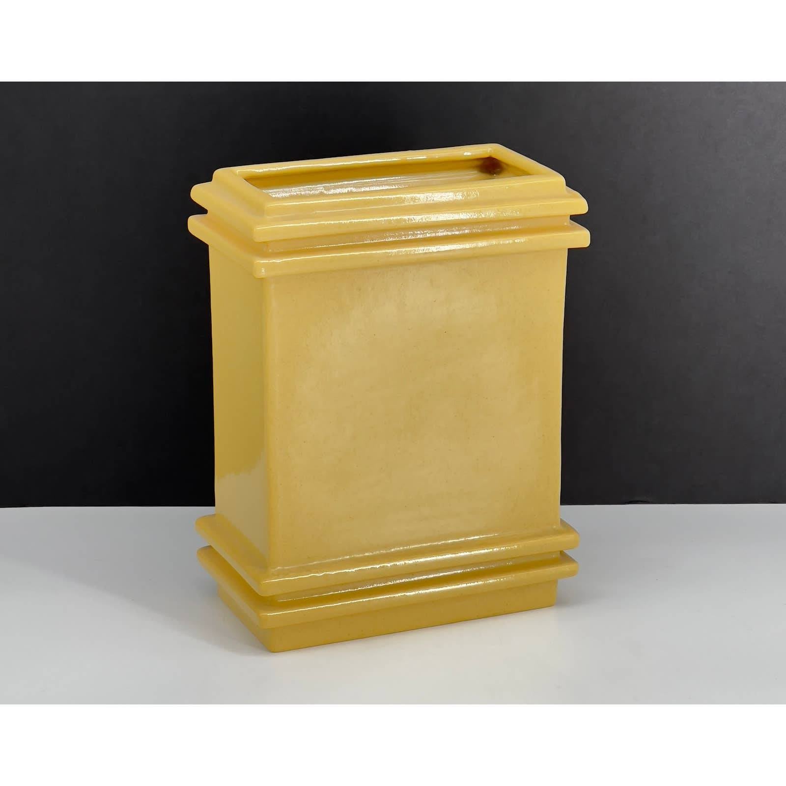 Harvest Gold Ceramic Deco Vase