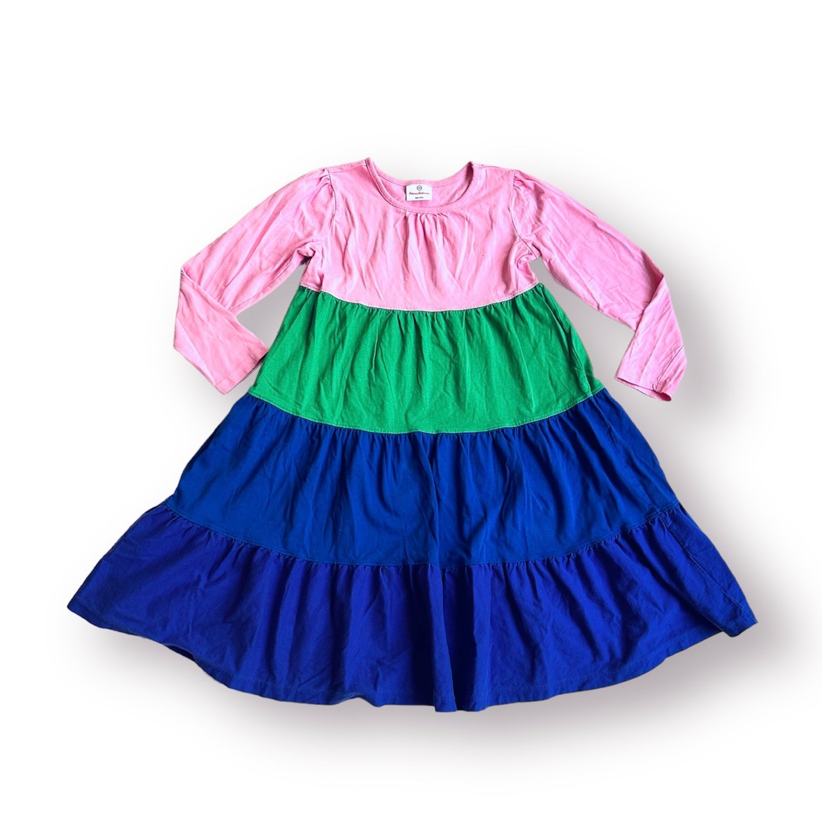 Hanna Andersson Tiered Dress Size 140/10 Years