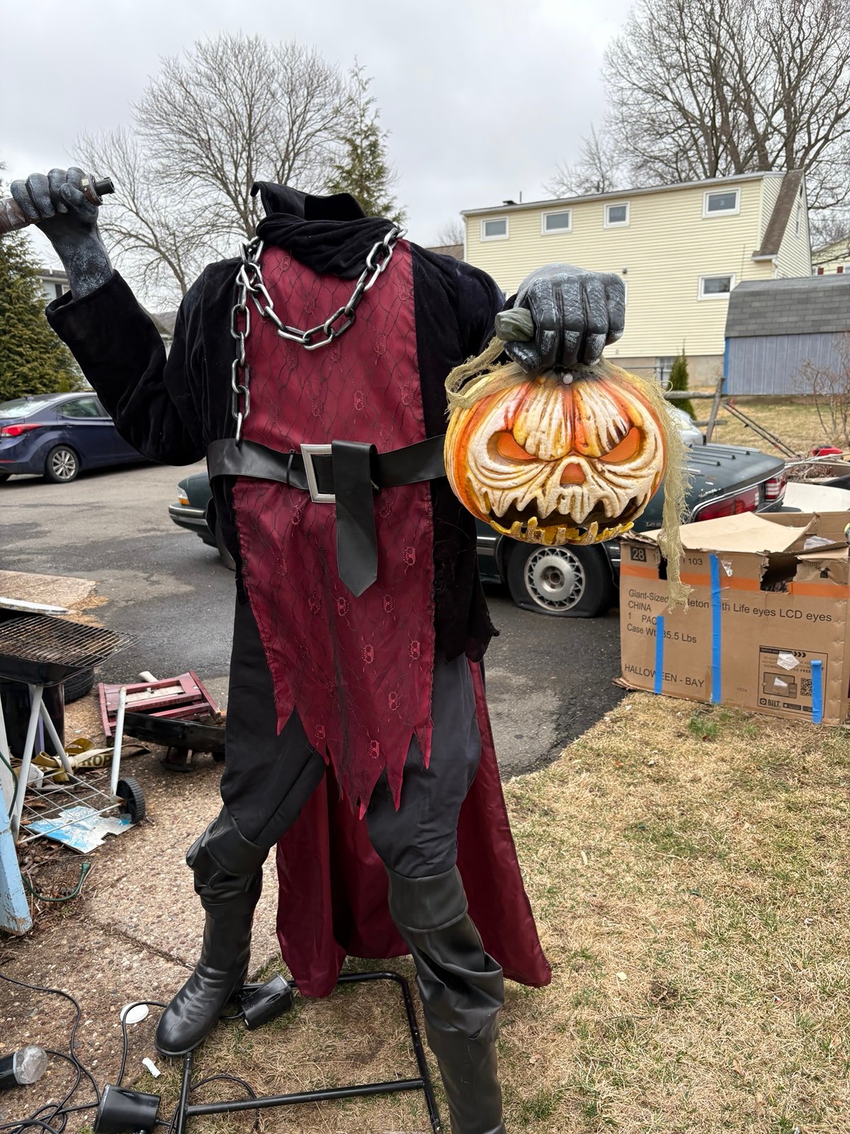 6ft Headless Horseman Halloween life size prop