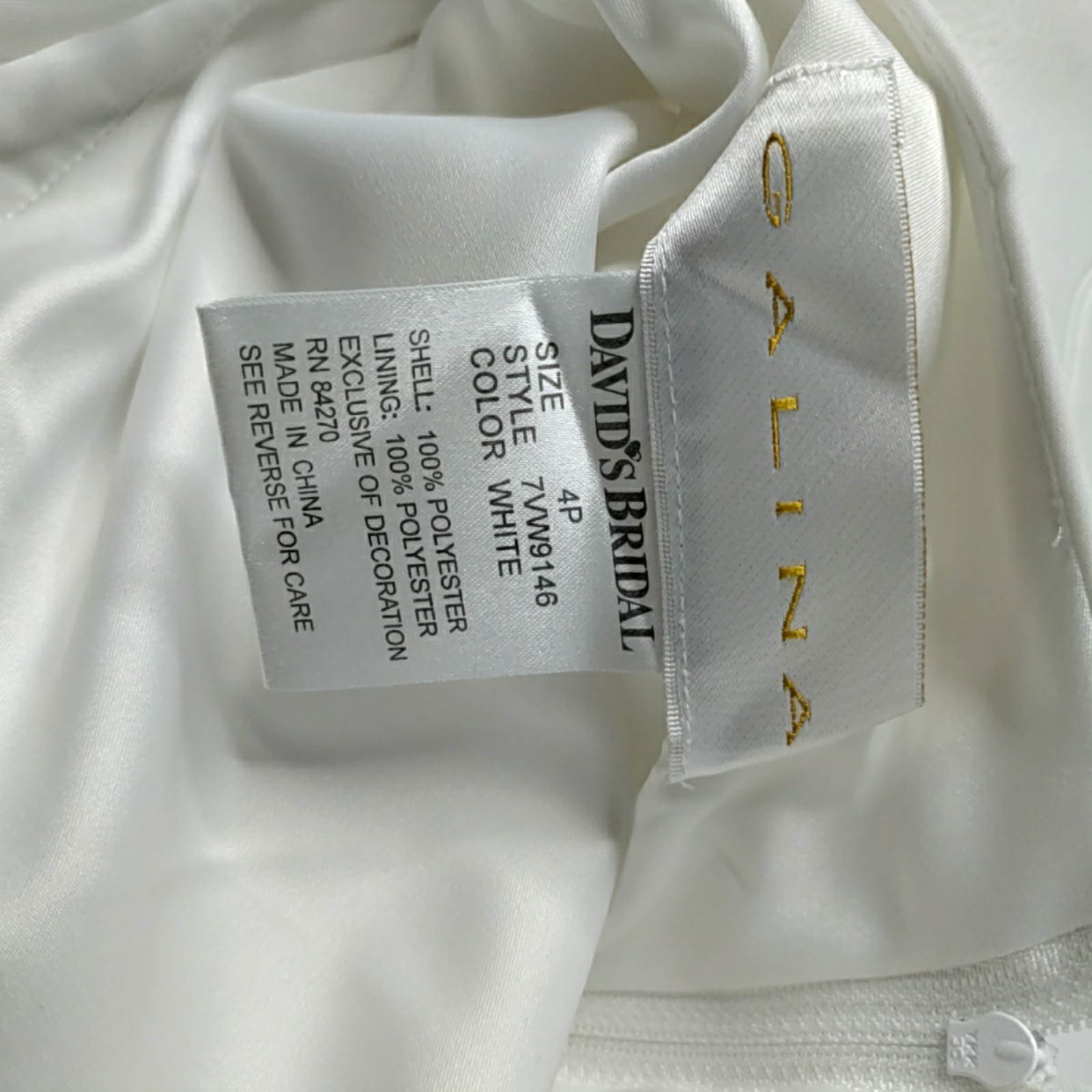 David's bridal Galina's dress sz 4p