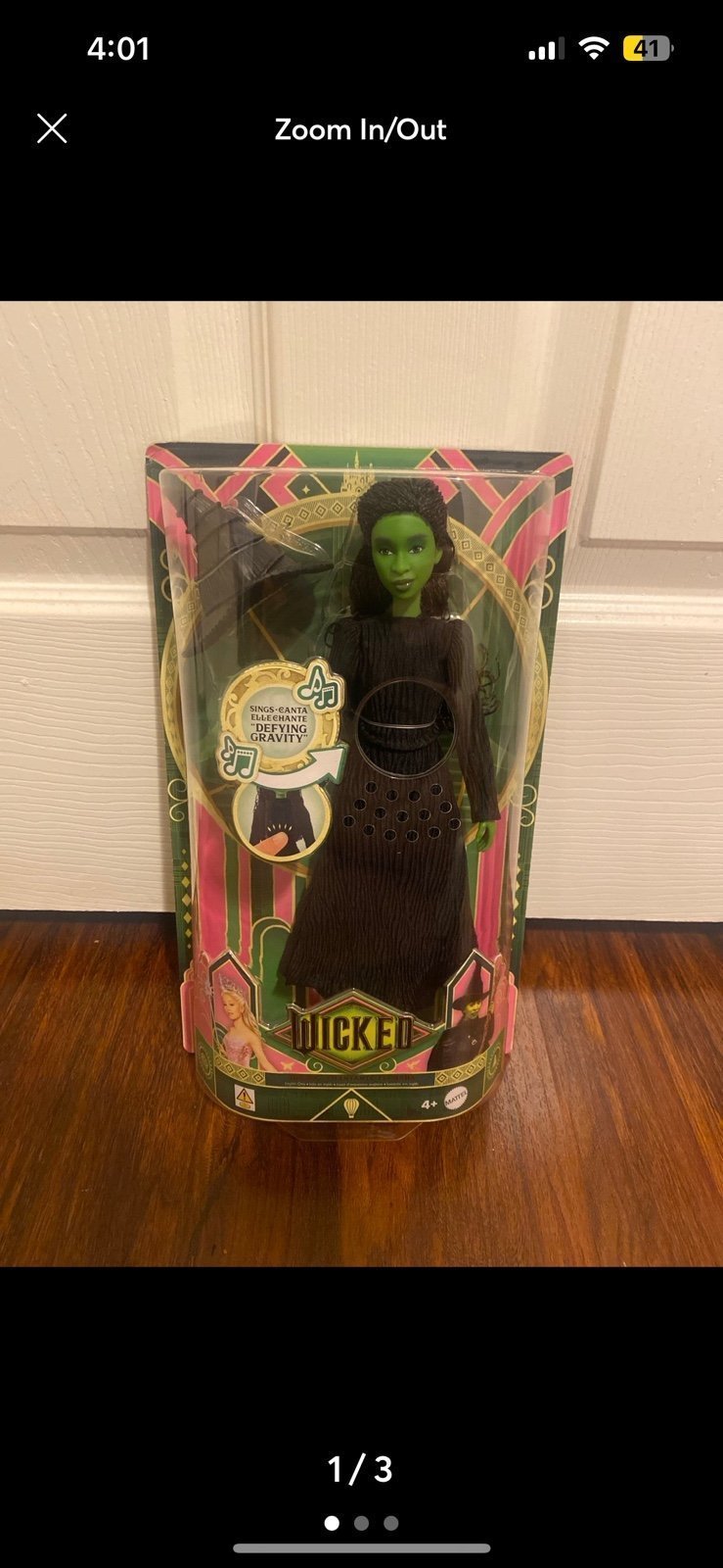 Wicked Singing elphaba doll  MISPRINT
