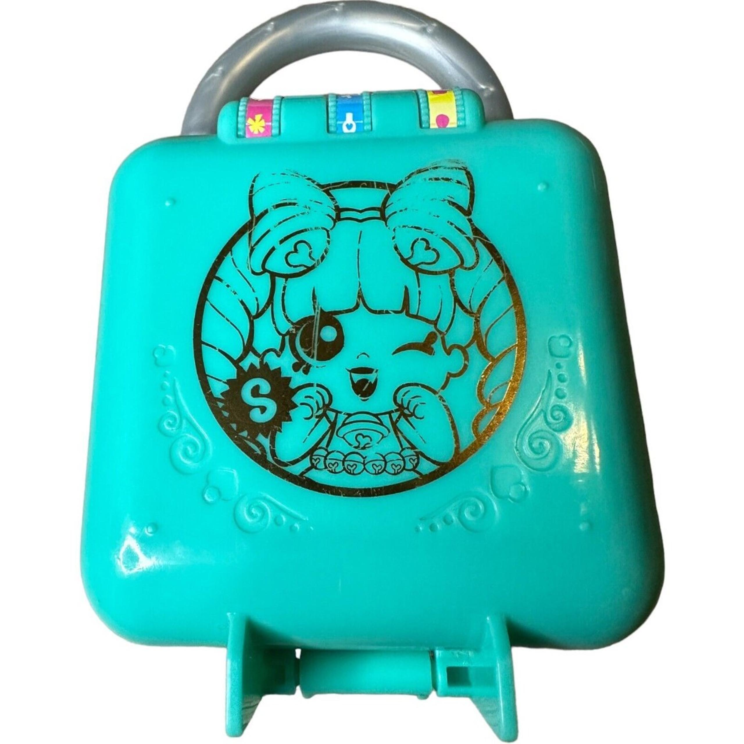 Lil Secrets Pretty Paws Secret Lock Teal Blue Pocket Mini Doll Case - Shopkins