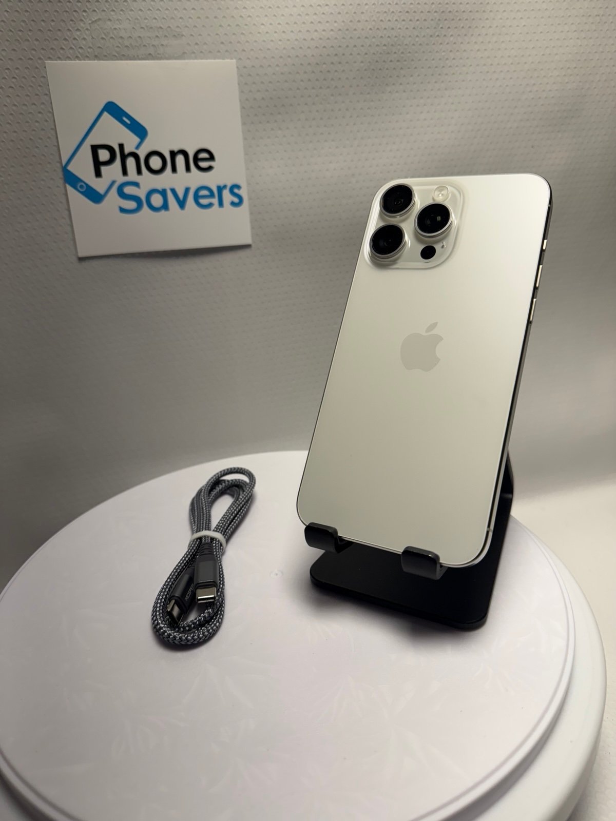 iPhone 15 Pro Max - AT&T - 256GB - White - 90 Day Warranty - Fast Shipping!