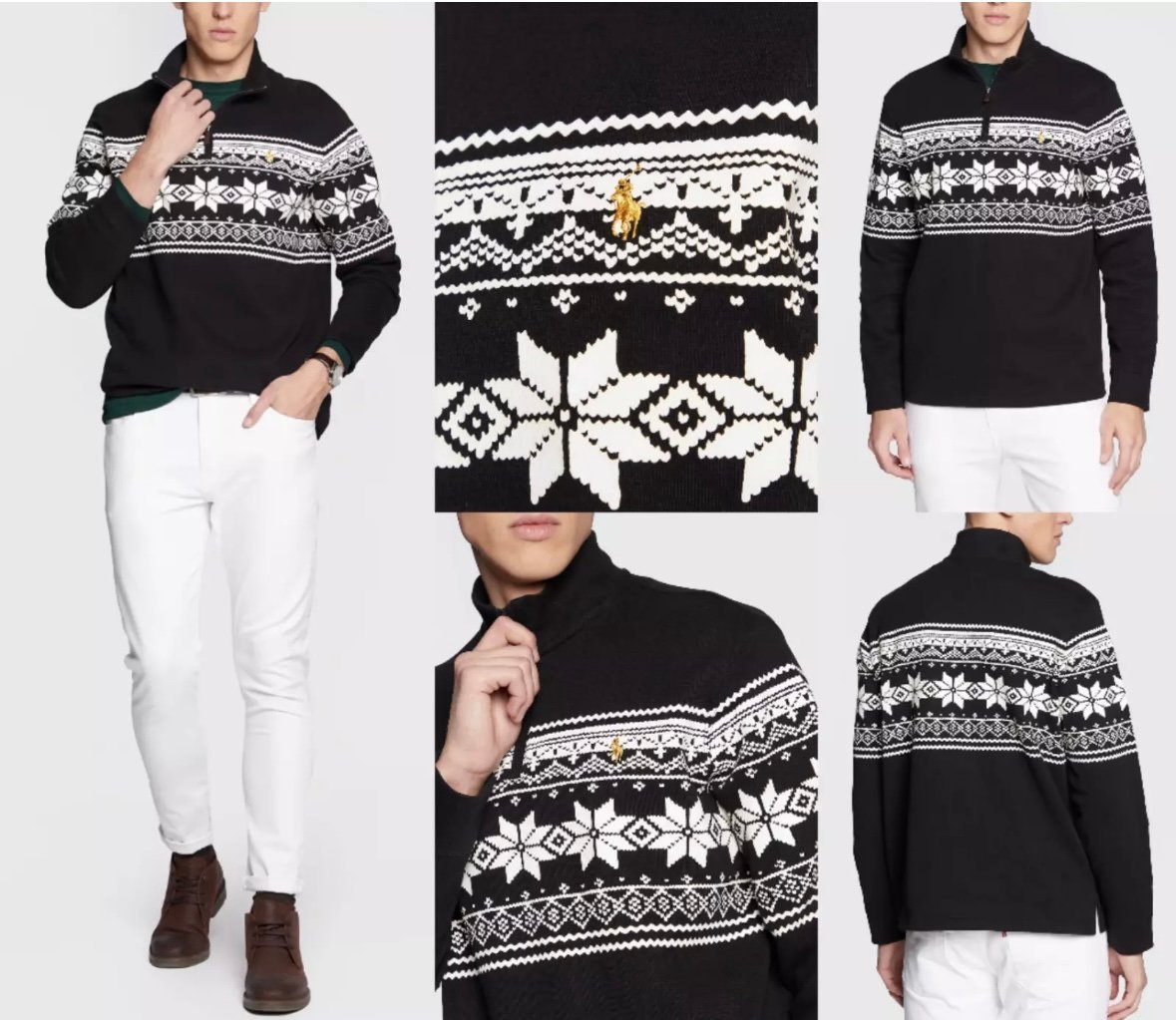 Polo Ralph Lauren Norwegian Sweater Troyer Sweater Sweatshirt Christmas Jumper S