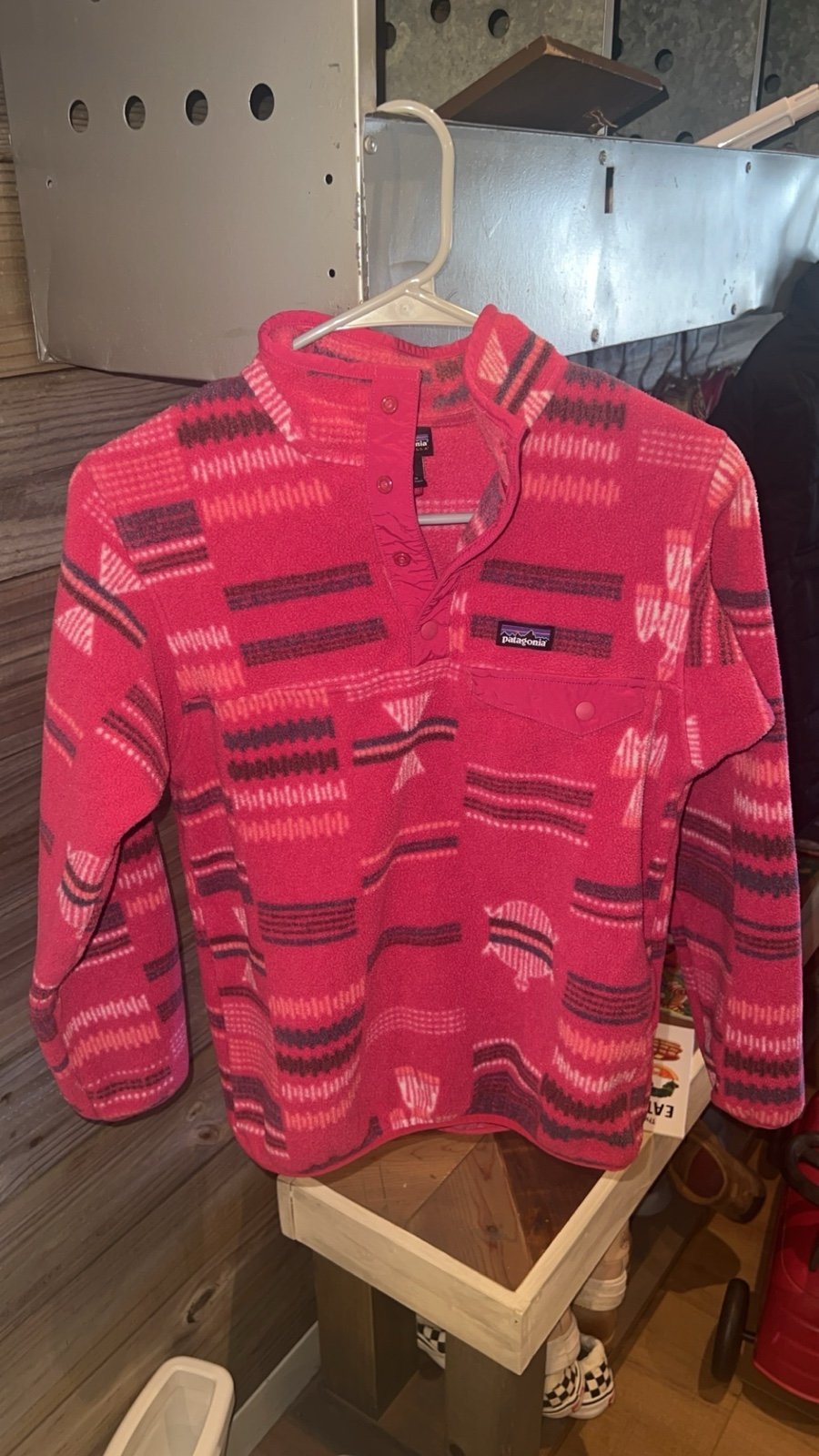 Patagonia Girls' Lightweight Synchilla® Snap-T® Pullover Large