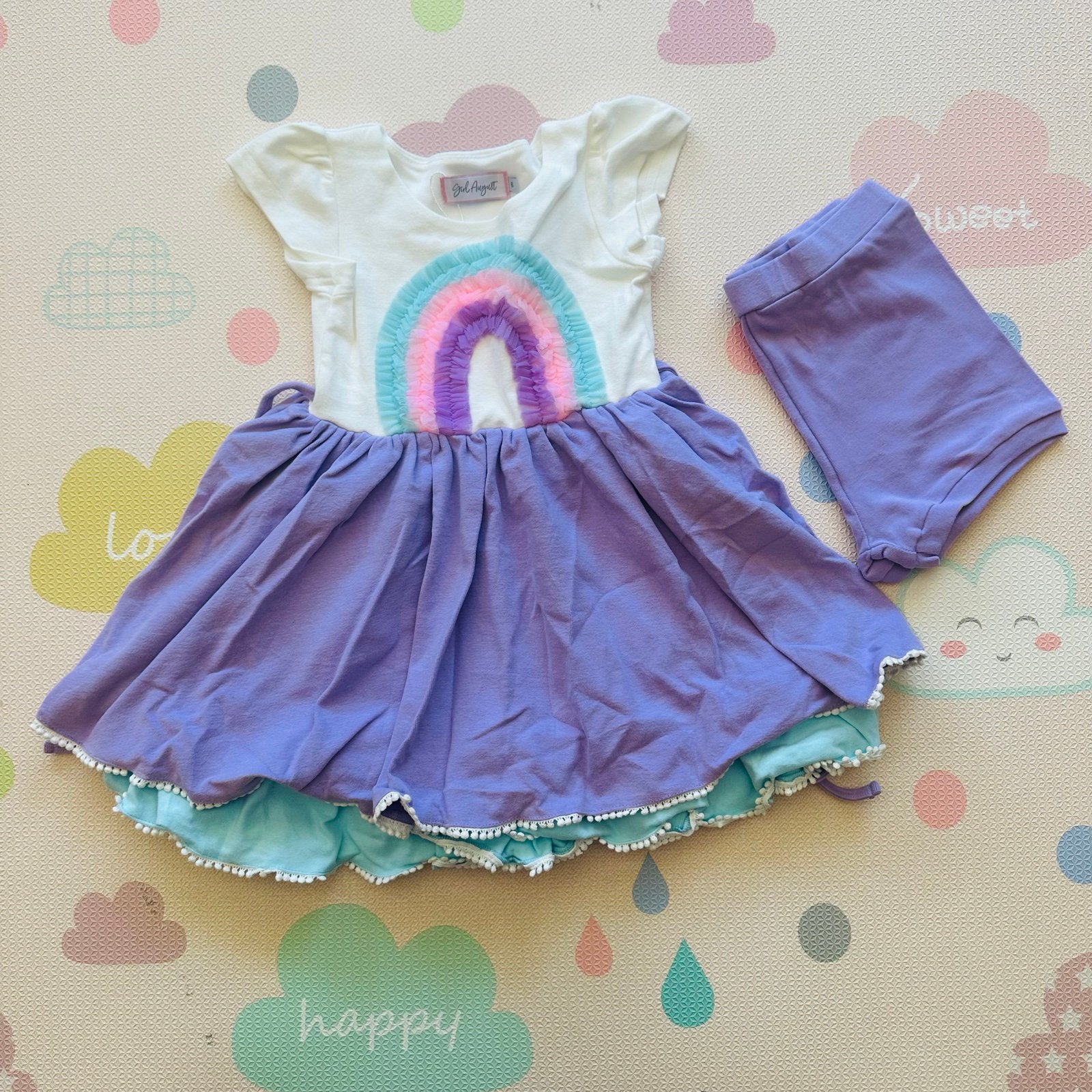 Girl August Rainbow Dress (6)