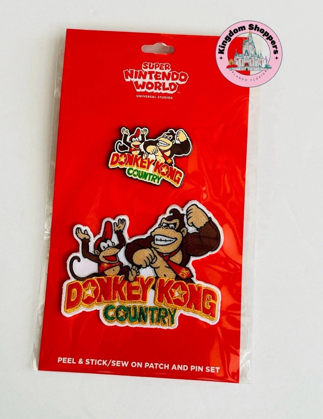 Universal Epic Universe Super Nintendo World Donkey Kong Country Patch & Pin Set