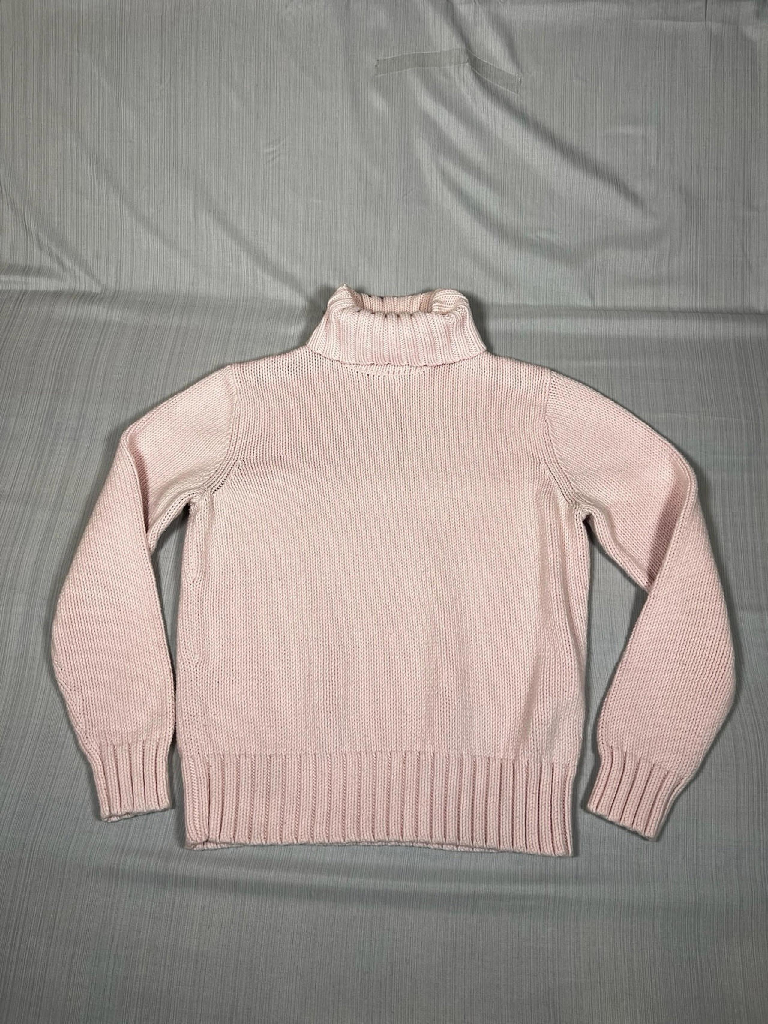 Womens Turtleneck Sweater Light Pink Sz Large (A19) - Eddie Bauer