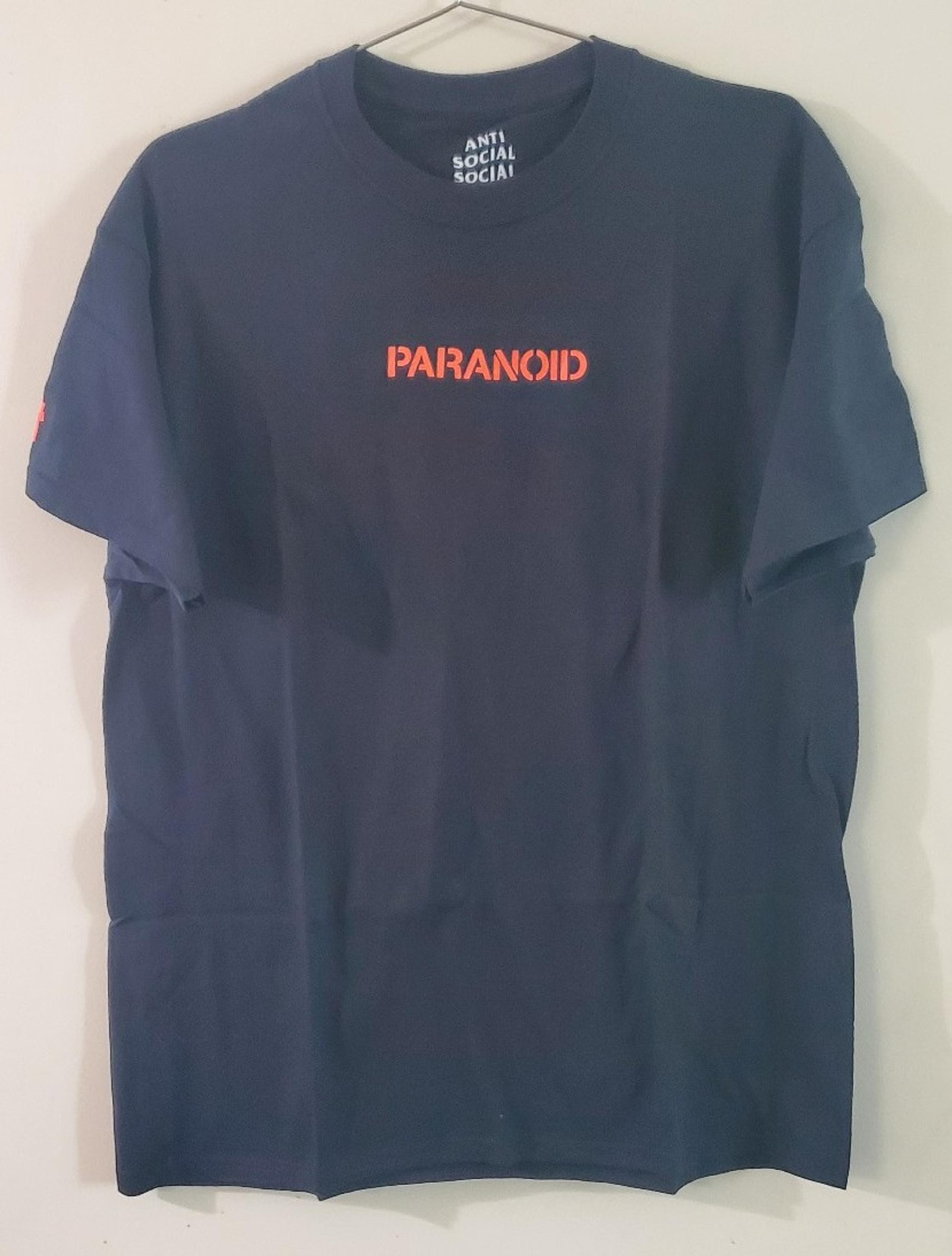 Anti Social Social Club Undefeated Mens Paranoid Logo Short Sleeve T-Shirt large
