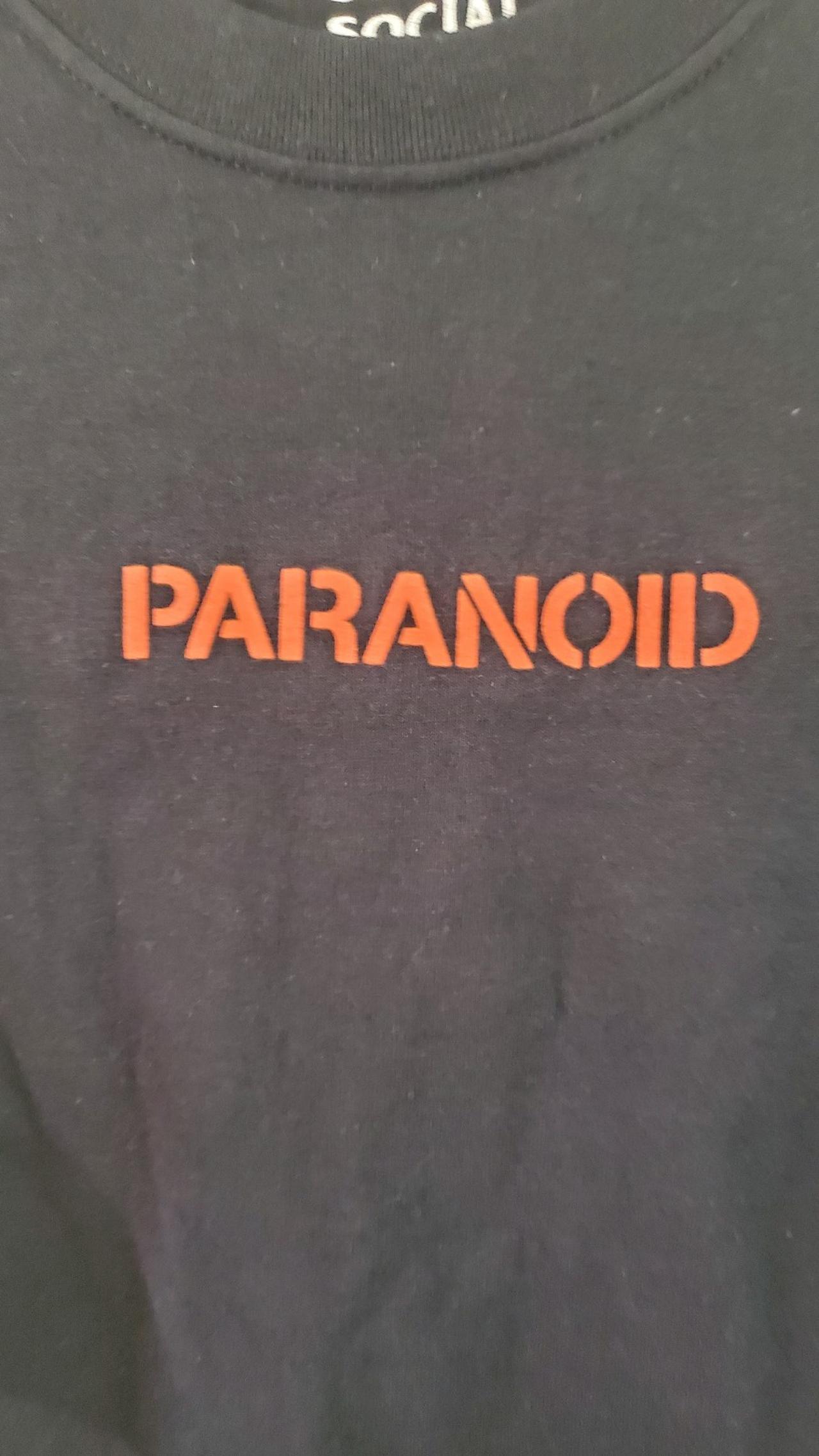 Undefeated Mens Paranoid Logo Short Sleeve T-Shirt large - Anti Social Social Club #2