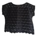 Ruby Rd. Black Lace Eyelet Blouse