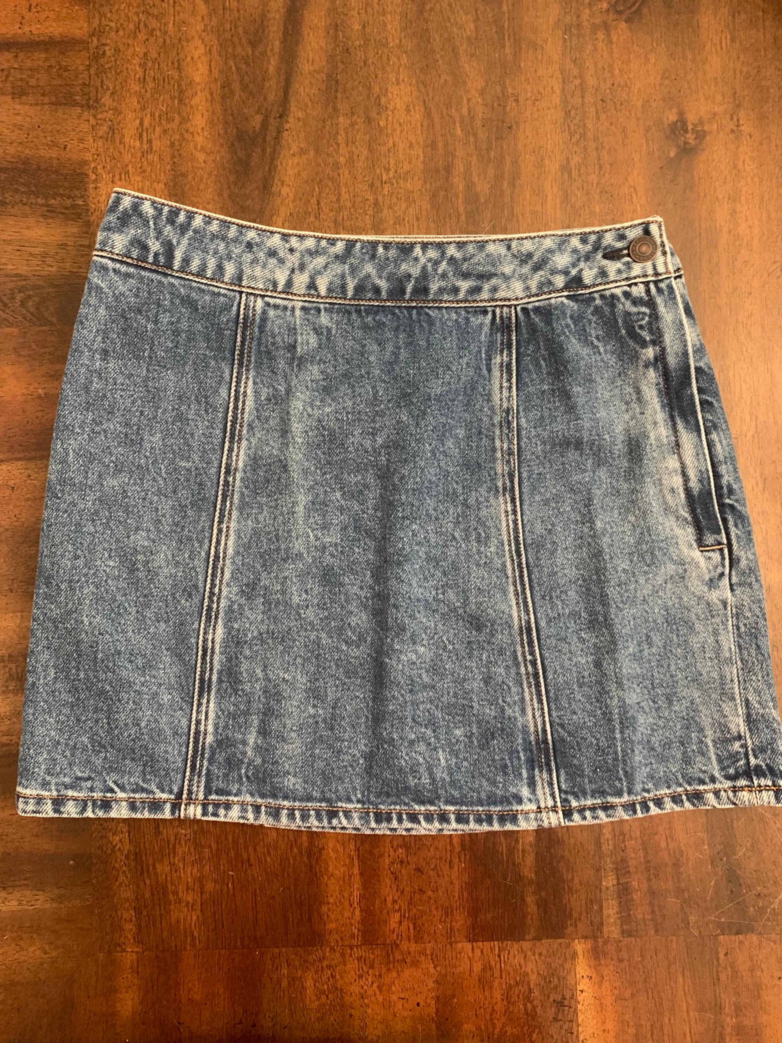 American Eagle Skirt Highest Rise Mini Skirt Women’s 4 Short Blue Denim