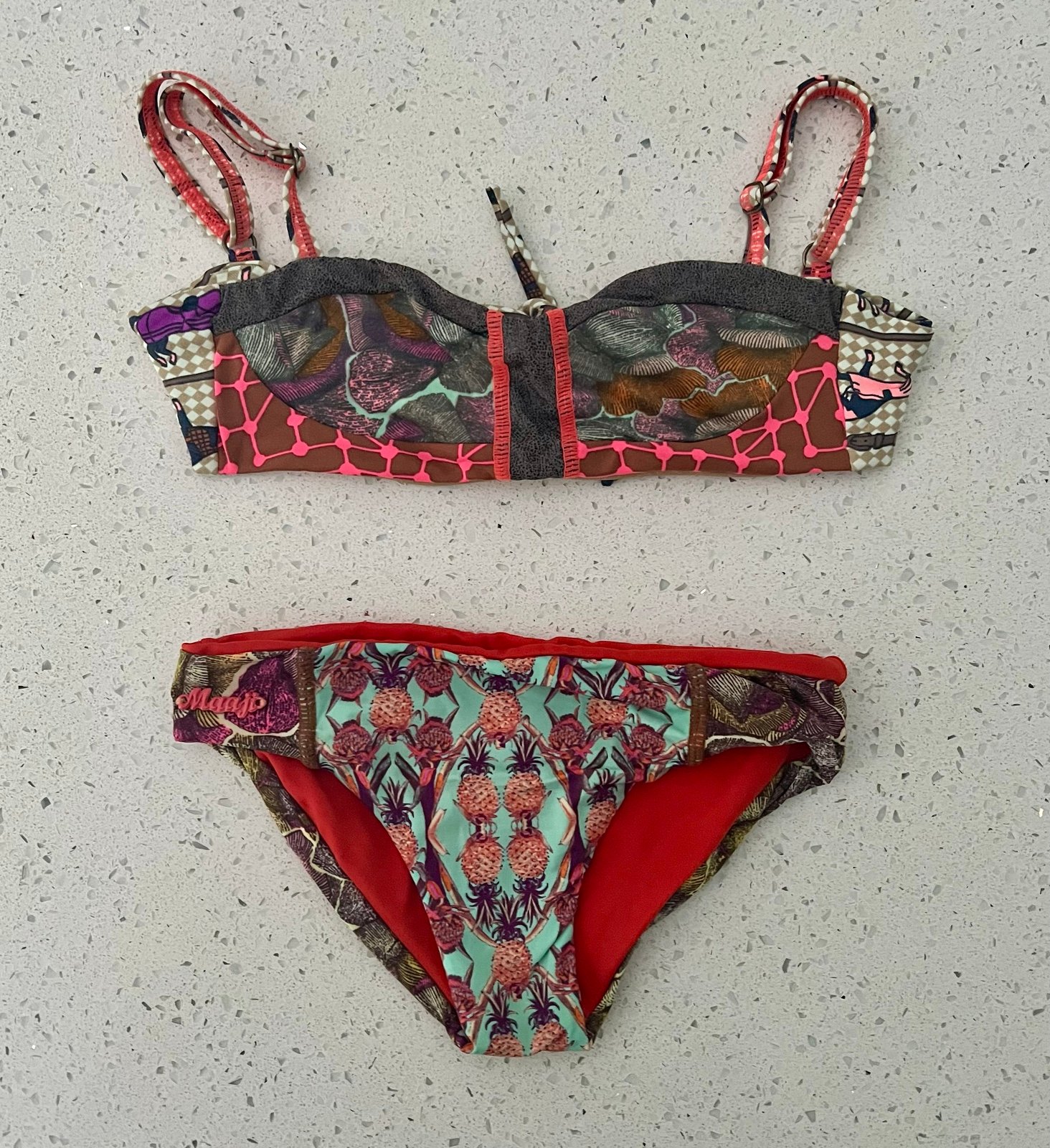 2 Maaji Girls Bikinis Size 8.
