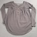 We the Free Must Have Henley Free People Waffle Gray Long Sleeve Shirt Top XS
