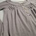 We the Free Must Have Henley Free People Waffle Gray Long Sleeve Shirt Top XS