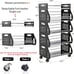 5 Tier Fruit Vegetable Basket, Kitchen Rolling Cart with Wheels