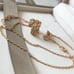 Auth 18K Rose Gold Diamond Necklace