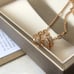 Auth 18K Rose Gold Diamond Necklace