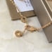 Auth 18K Rose Gold Diamond Necklace