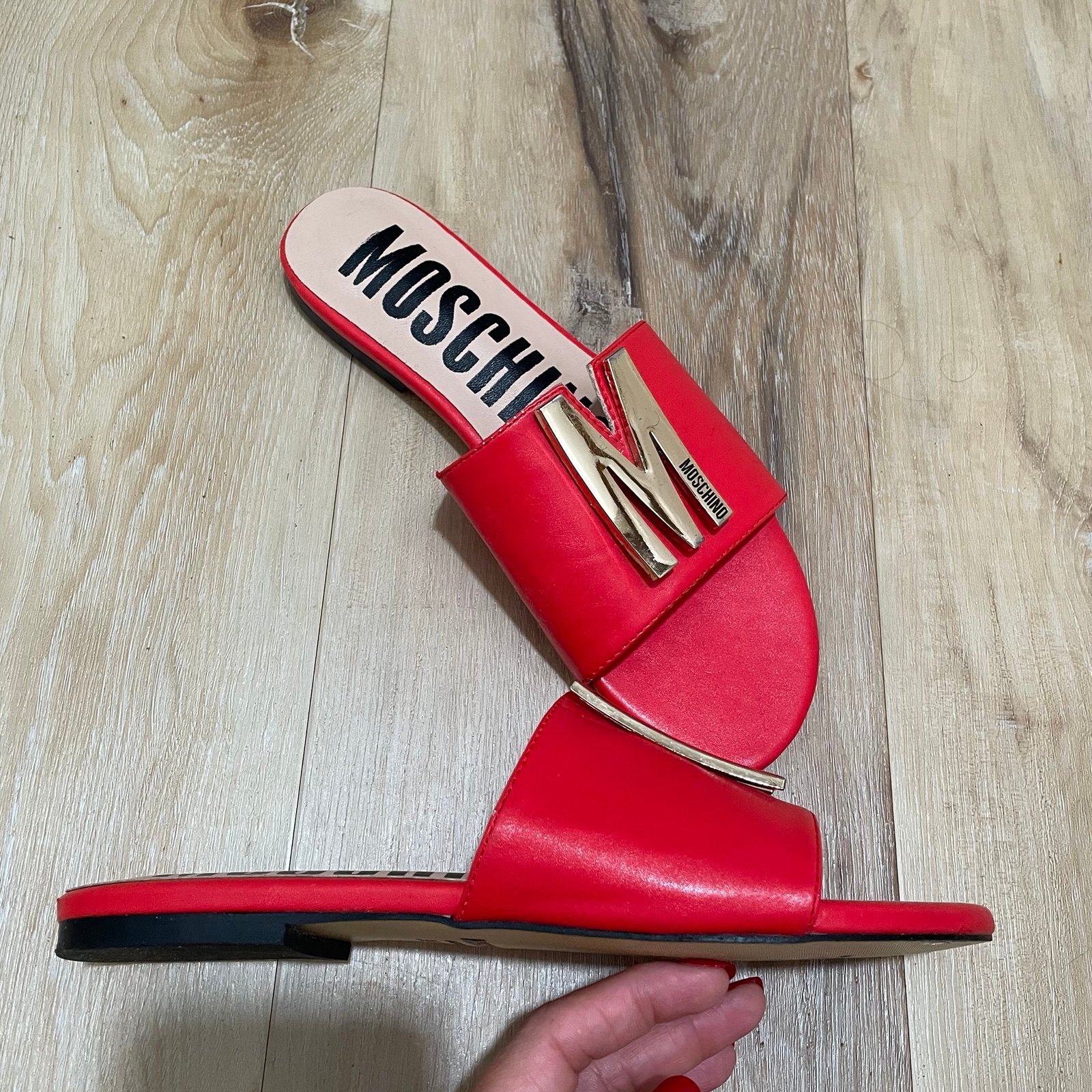 サンダル・ミュール MOSCHINO Women Sandals MA2807AC1I MA0 500 RED Moschino Red Sandals | Mercari