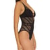 BECCA Women's Color Play Crochet One Piece Swimsuit, Plunge Neck Size Small