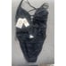 BECCA Women's Color Play Crochet One Piece Swimsuit, Plunge Neck Size Small
