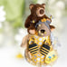 Honey Teddy Bear Diaper Cake, Bees theme
