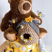 Honey Teddy Bear Diaper Cake, Bees theme