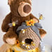 Honey Teddy Bear Diaper Cake, Bees theme