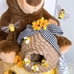 Honey Teddy Bear Diaper Cake, Bees theme