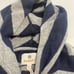 NWT Sundry Navy Blue Grey Stripe Hoodie Sweatshirt Size 1 US Small New