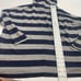 NWT Sundry Navy Blue Grey Stripe Hoodie Sweatshirt Size 1 US Small New