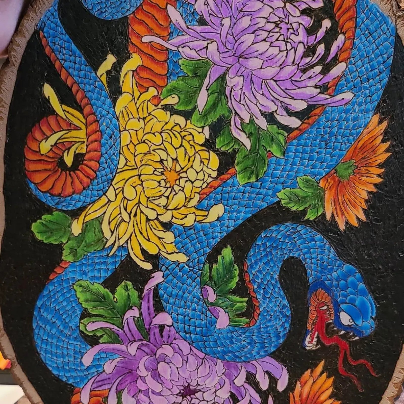 Snake & Flowers