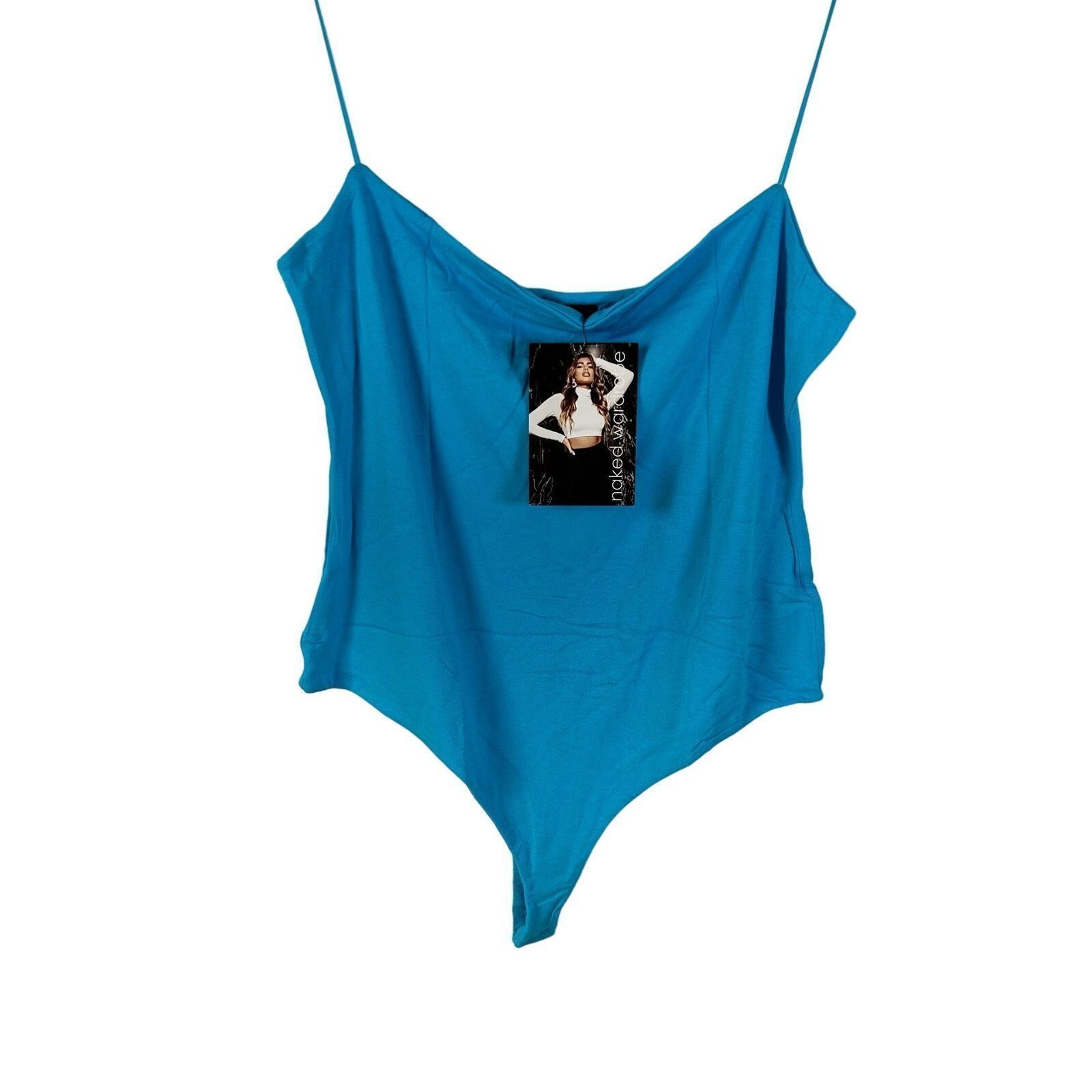 Naked Wardrobe Women’s Blue Bodysuit - XXXL - New With Tags