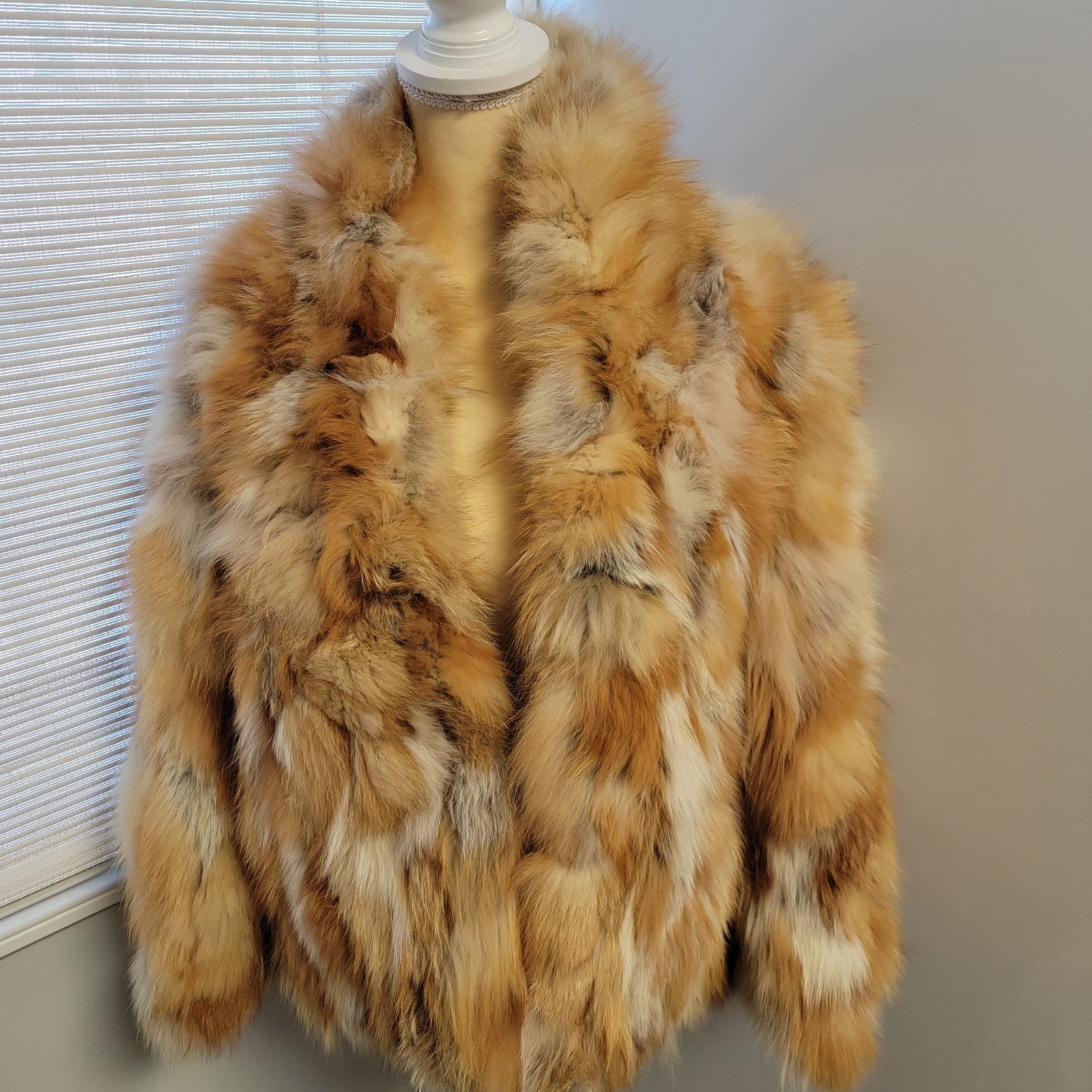 Red Fox Fur Coat/Jacket *For Crafts *Scraps *Fly Tying* Native Designs Upcycle