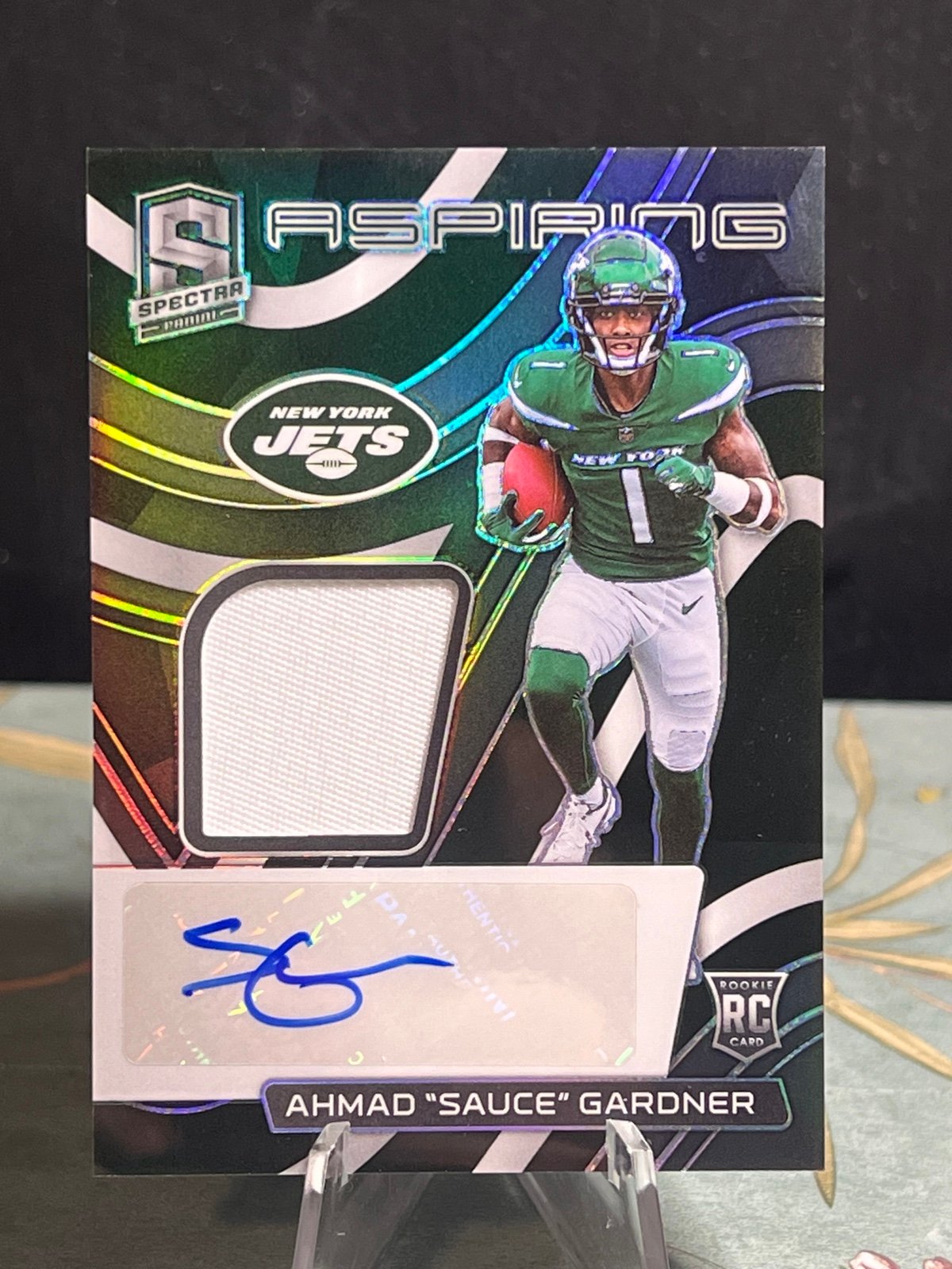 2022 Panini Spectra - Aspiring Patch Autographs #APA-ASG Ahmad Gardner /99