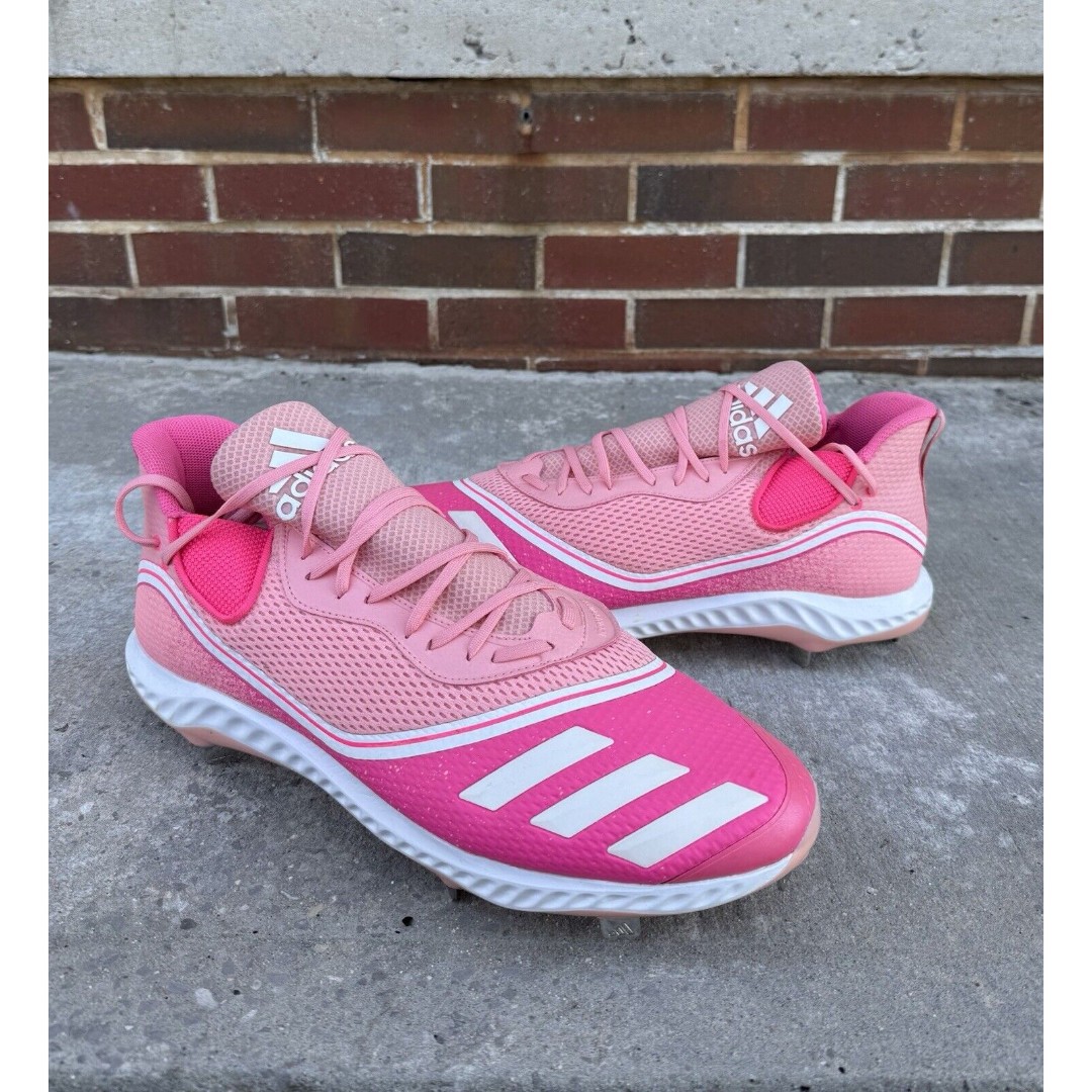 Adidas Icon V Boost Prink Breast Cancer Baseball Cleat FW5543 Men's Size 17 NWOB