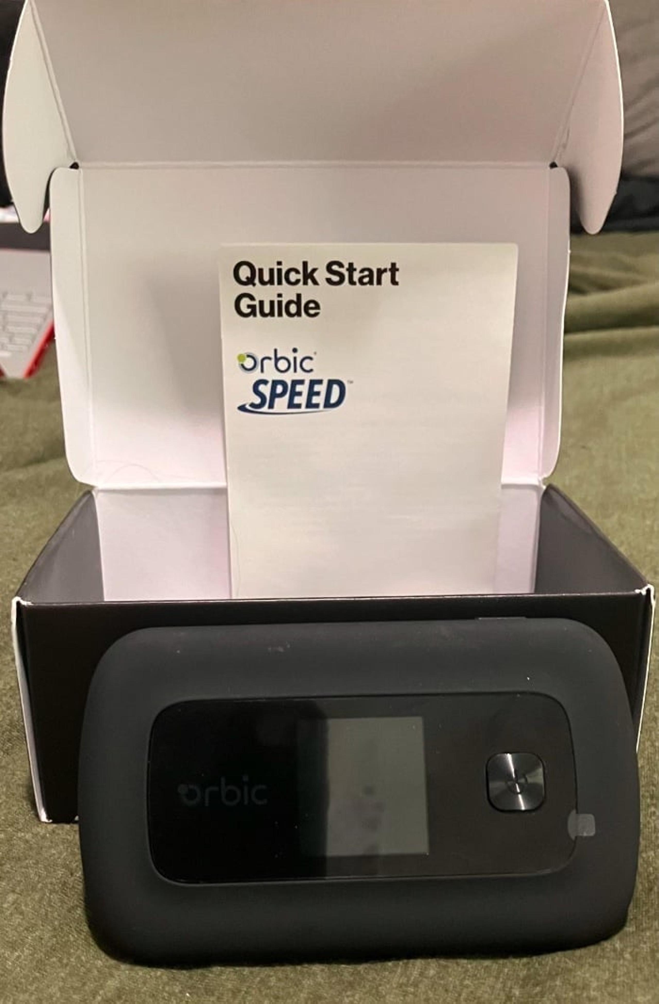 Verizon Orbic Speed Mobile Hotspot with Prepaid SIM