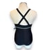 New Torrid Plus Size 5 Black Mesh Trim Busty Padded One Piece Wireless Swimsuit