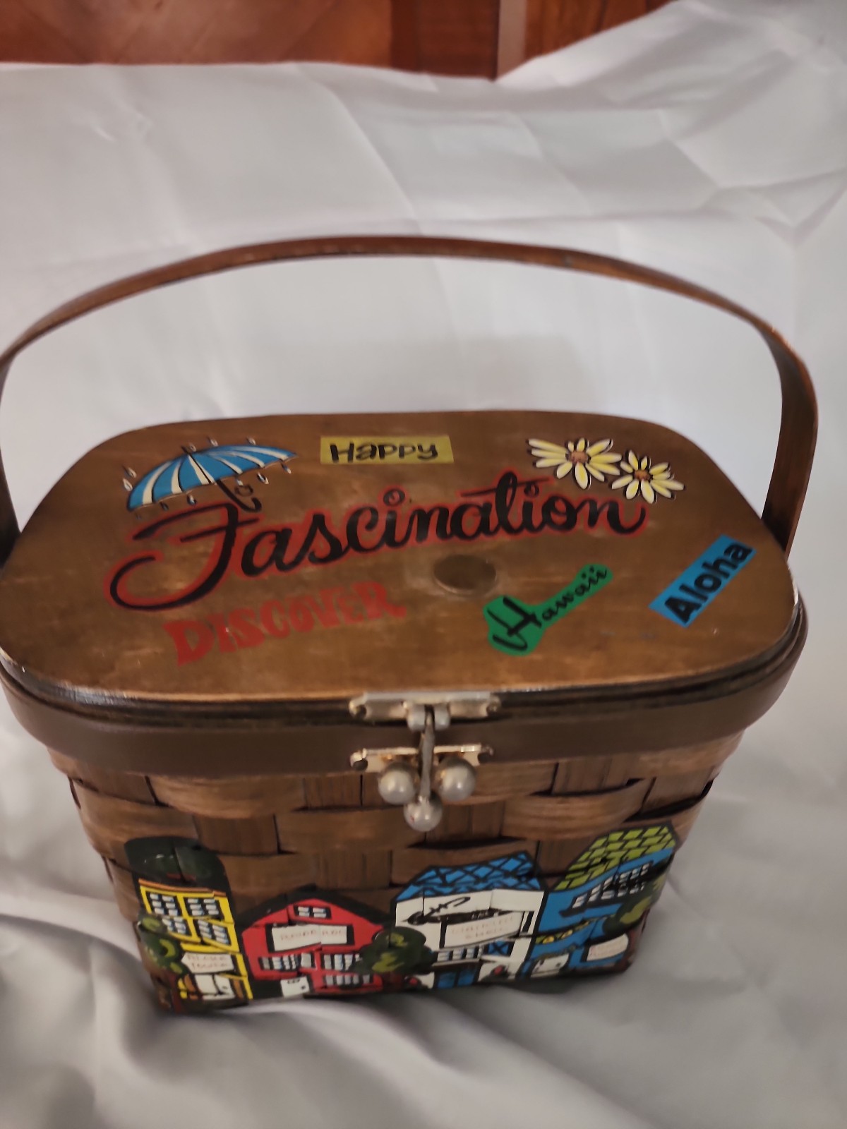 Vintage Hawaiian basket
