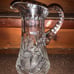 Beautiful American Brilliant Period Cut Crystal Pitcher 9.5”