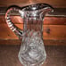 Beautiful American Brilliant Period Cut Crystal Pitcher 9.5”