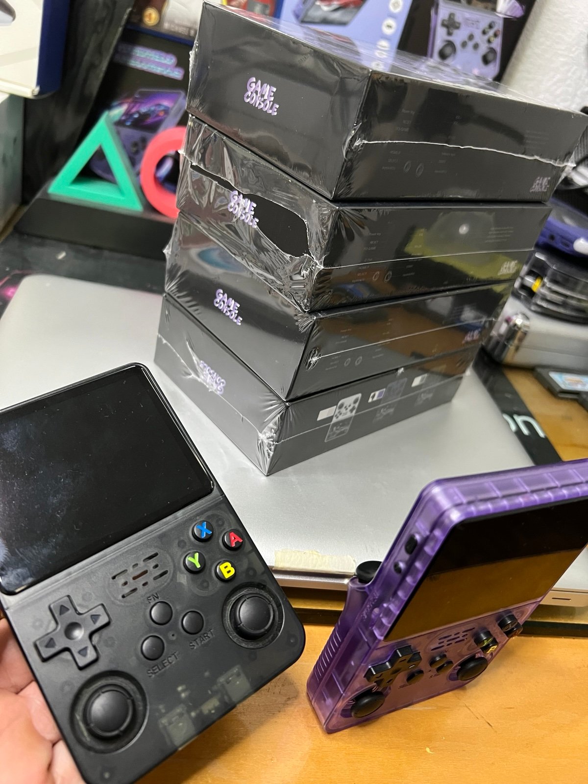 Selling 4 brand new R36S handheld gaming consoles!