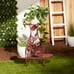 Red Rooster Iron Triple Plant Stand
