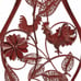Red Rooster Iron Triple Plant Stand