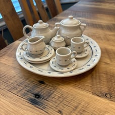 Longaberger Miniature Tea Set.