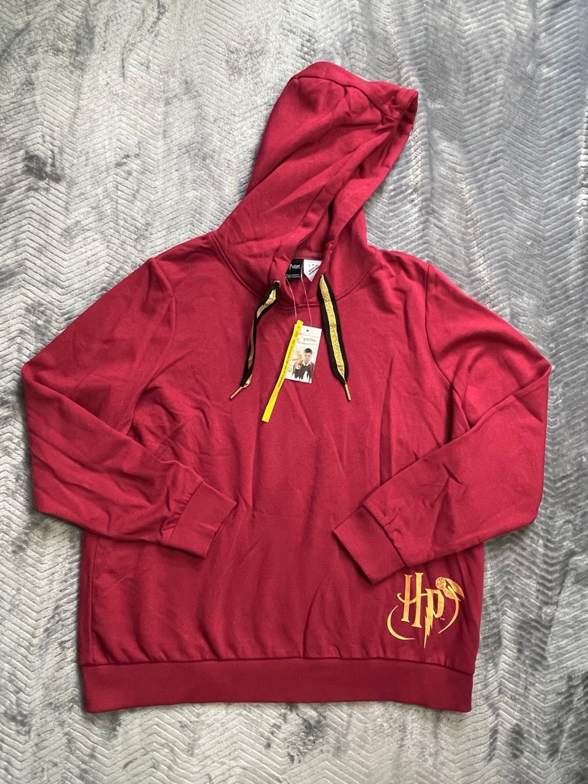 NWT Wizarding World Harry Potter Burgundy Hoodie Large 12/14