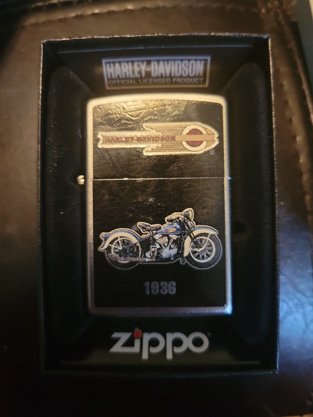 Zippo Lighter - Harley Davidson - 1936 Model EL Knucklehead
