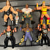 Wcw WWF WWE wrestling figure lot of 6 with 3 custom belts osftm